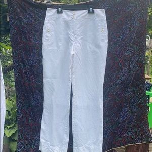 Gallery linen pants with silk lining